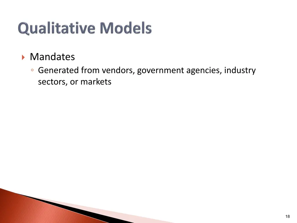 mandates generated from vendors government
