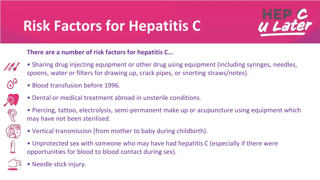 risk factors for hepatitis c