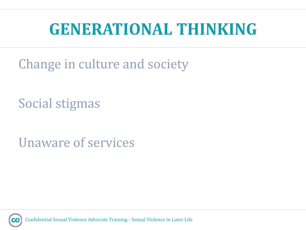 generational thinking