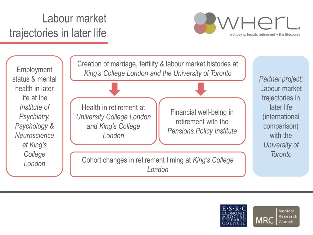 labour market trajectories in later life