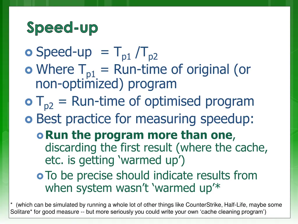 speed up