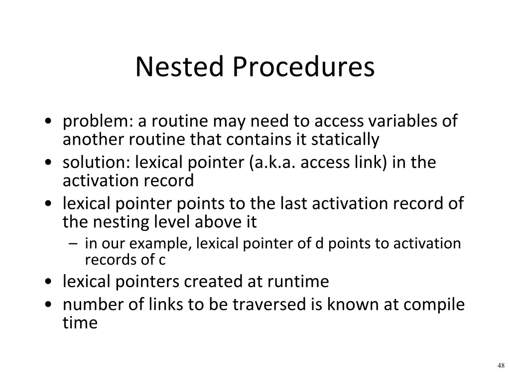 nested procedures 3