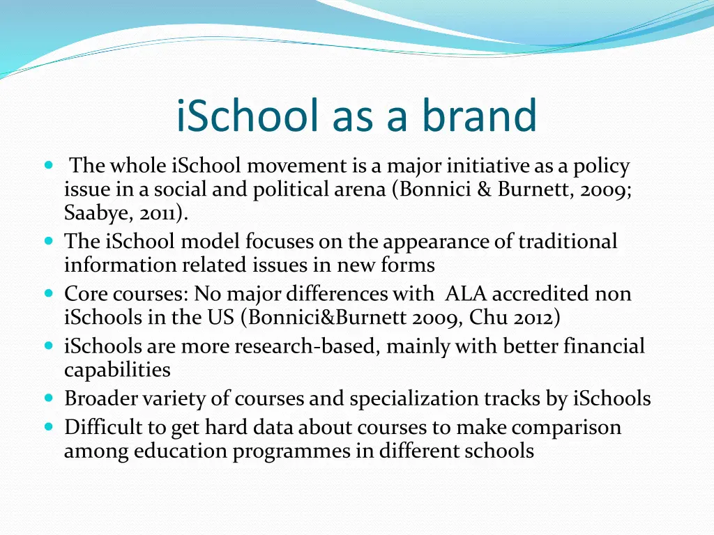 ischool as a brand
