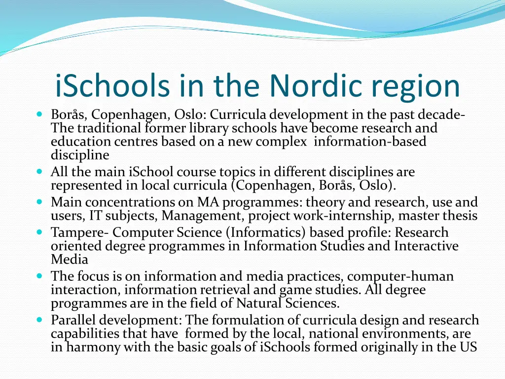 ischools in the nordic region bor s copenhagen
