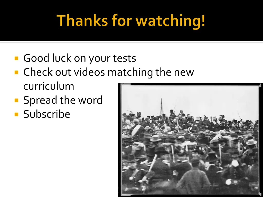 good luck on your tests check out videos matching