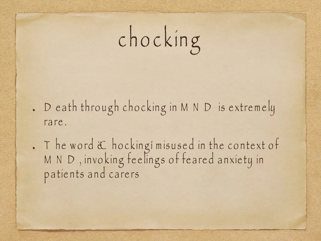 chocking