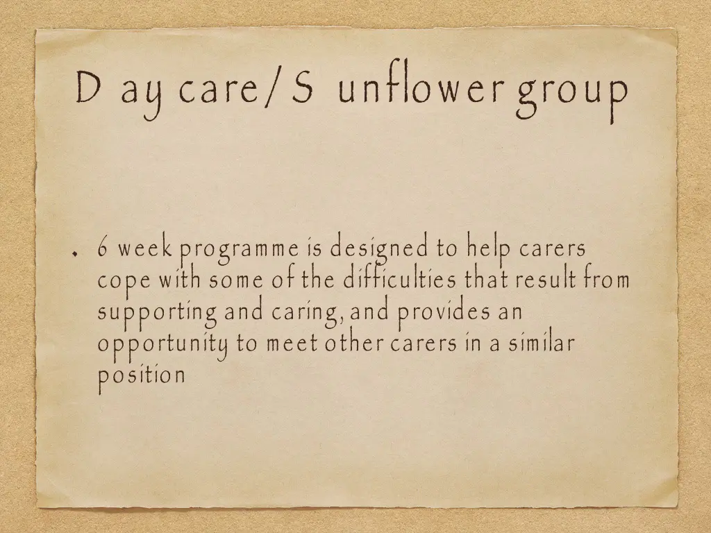 d ay care s unflower group