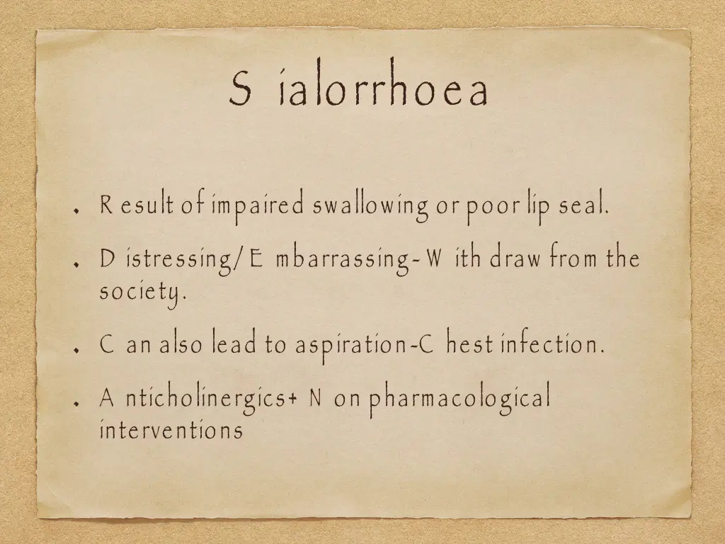 s ialorrhoea