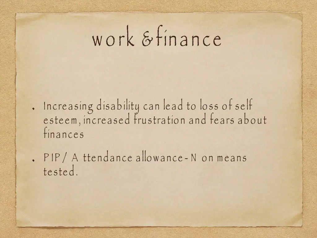 work finance