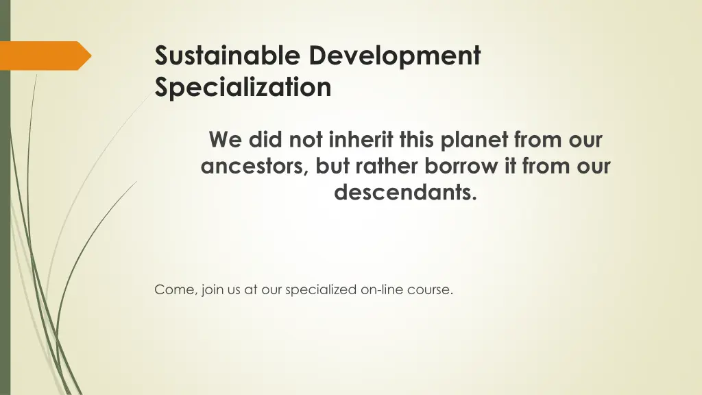 sustainable development specialization 8