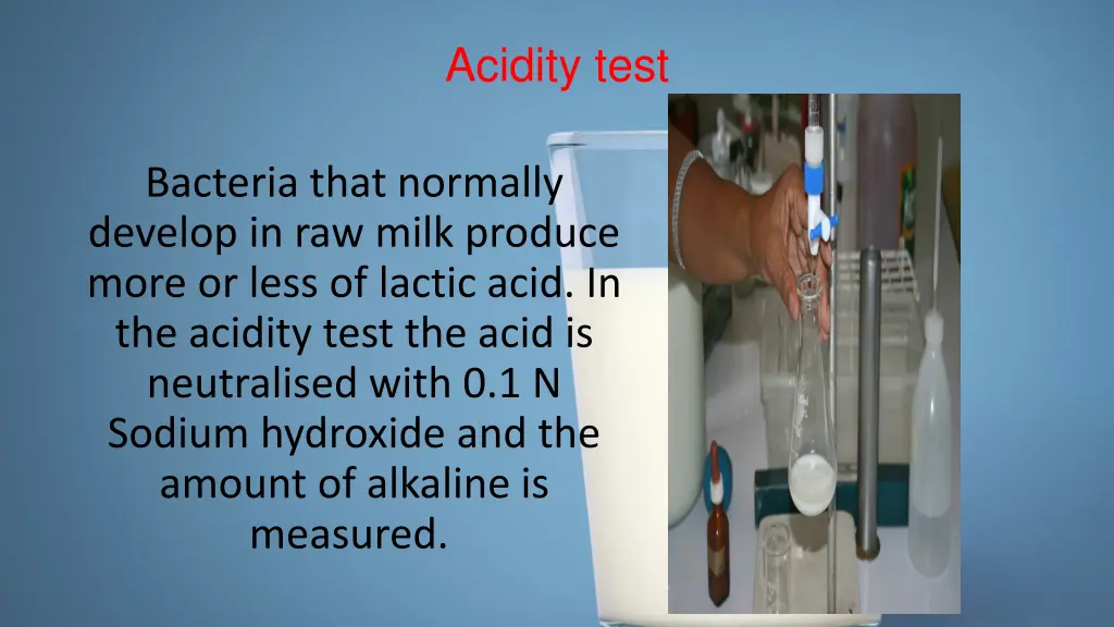 acidity test