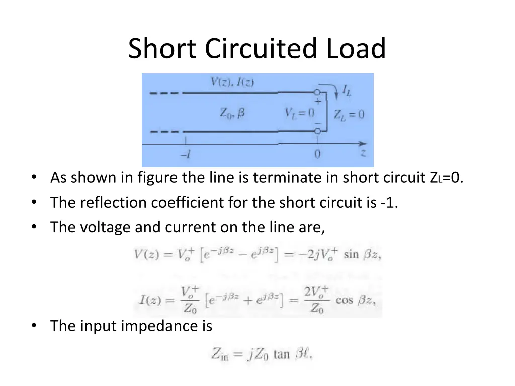 short circuited load