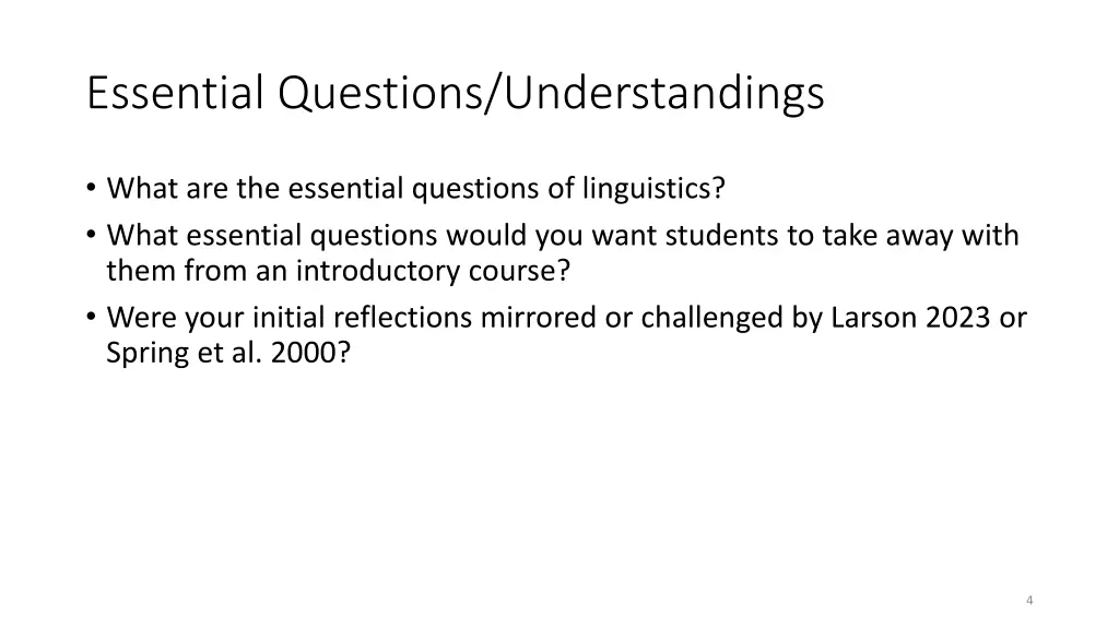 essential questions understandings 1
