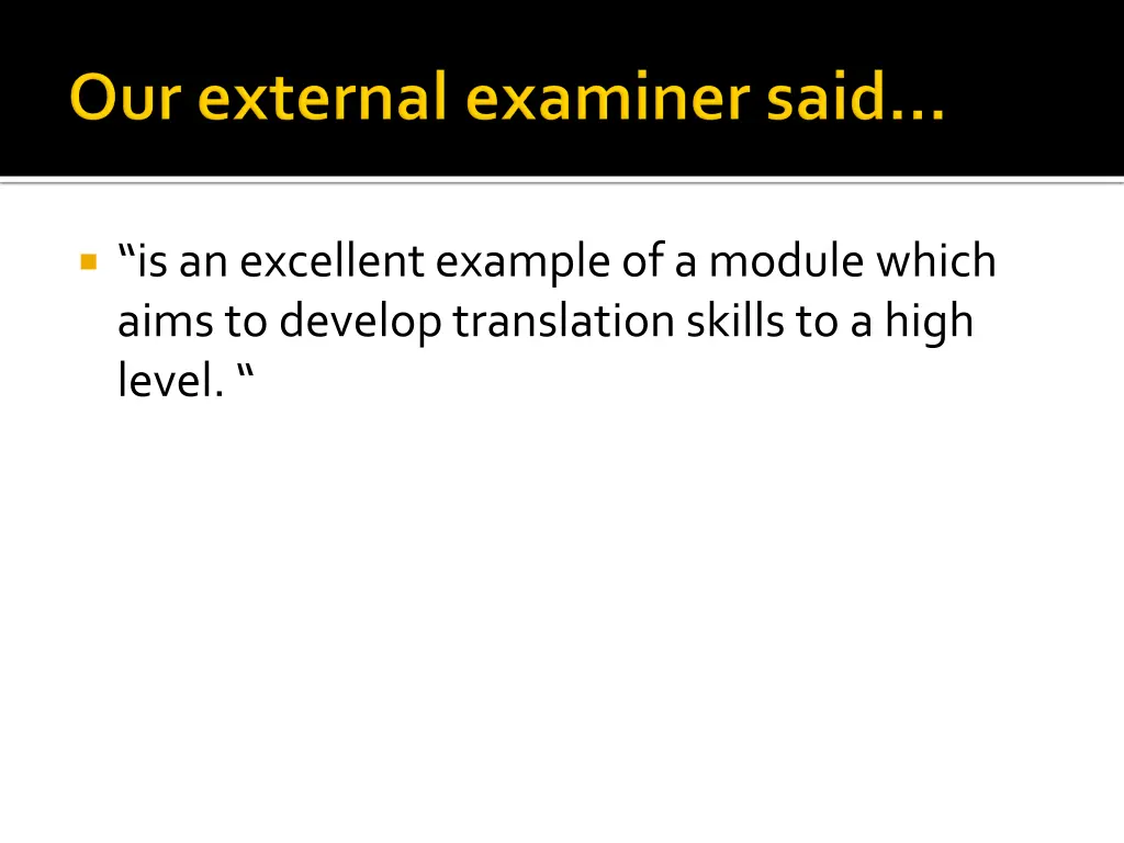 is an excellent example of a module which aims