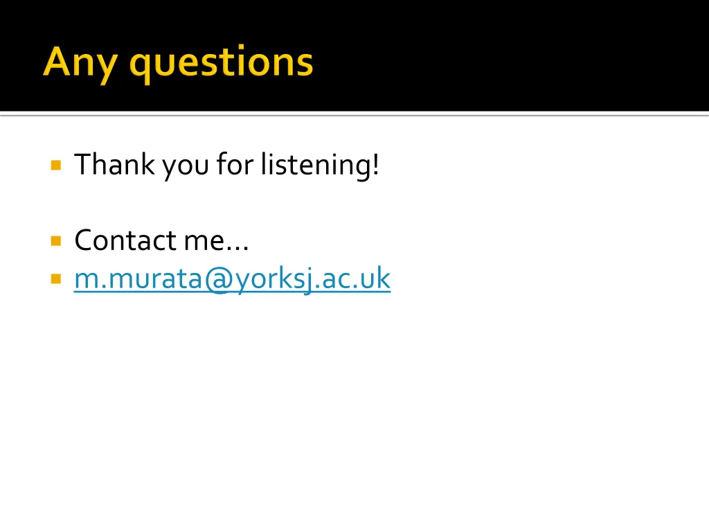 thank you for listening