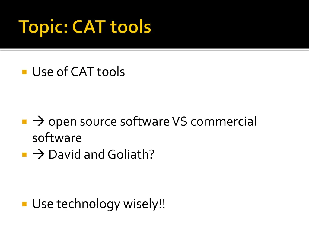 use of cat tools