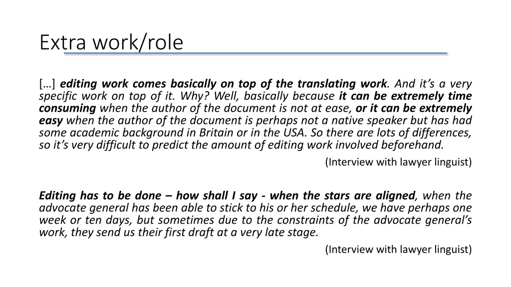 extra work role