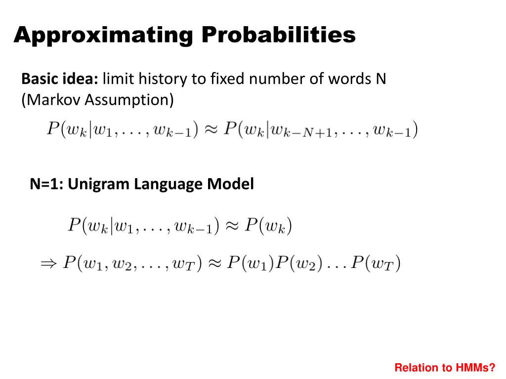 approximating probabilities
