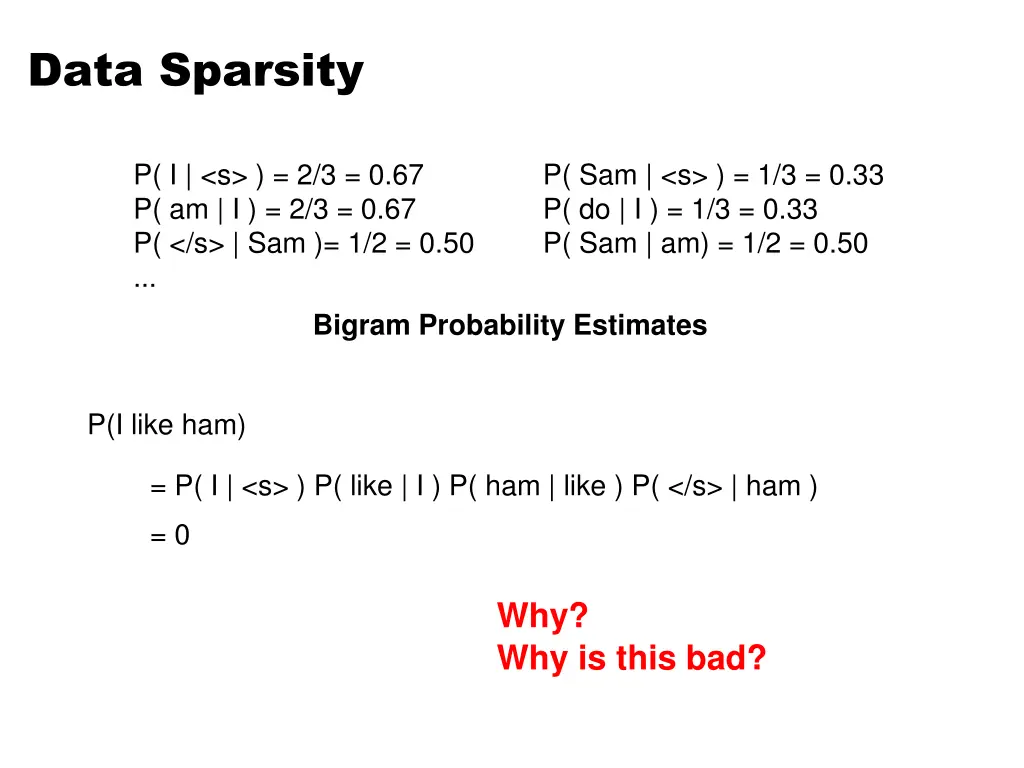 data sparsity