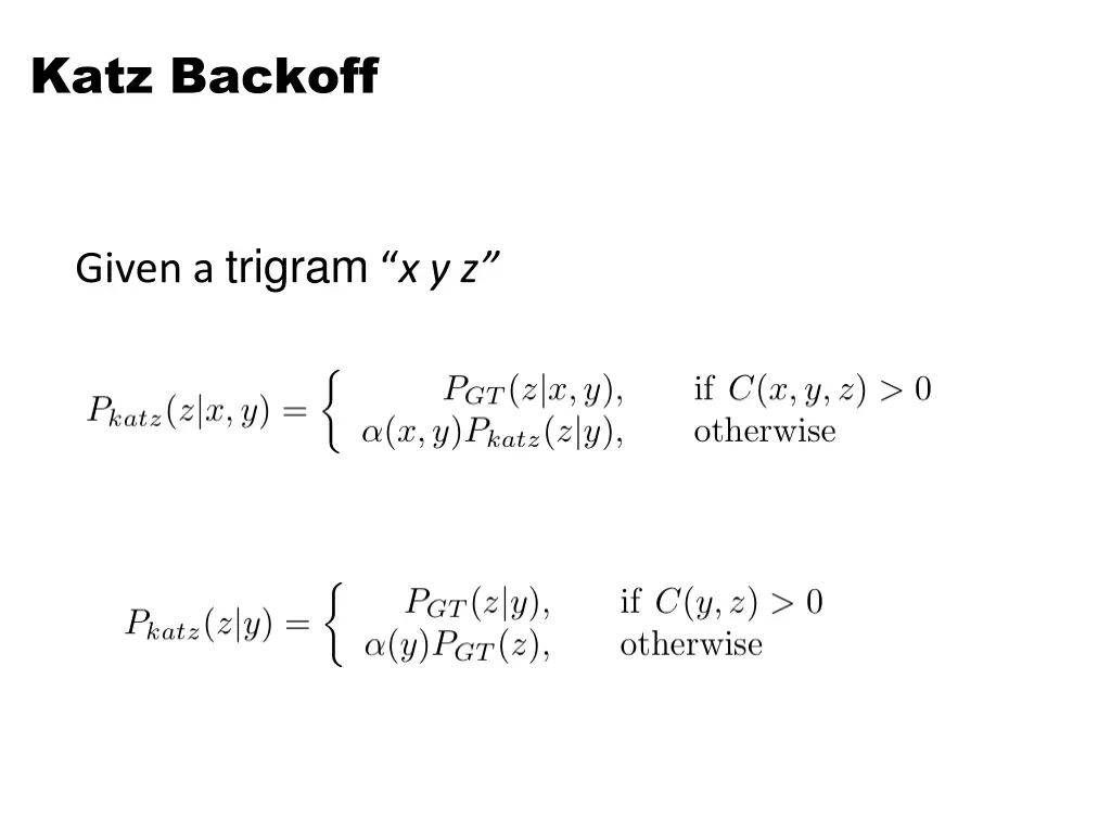 katz backoff