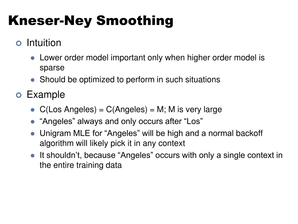 kneser ney smoothing 1
