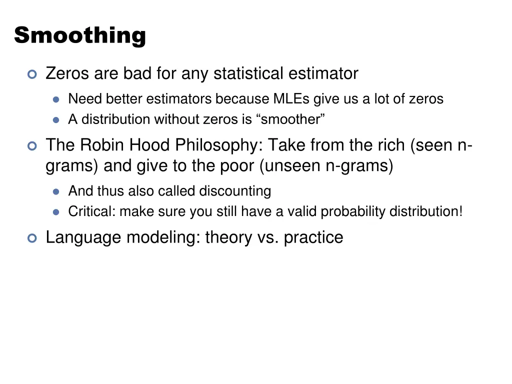 smoothing