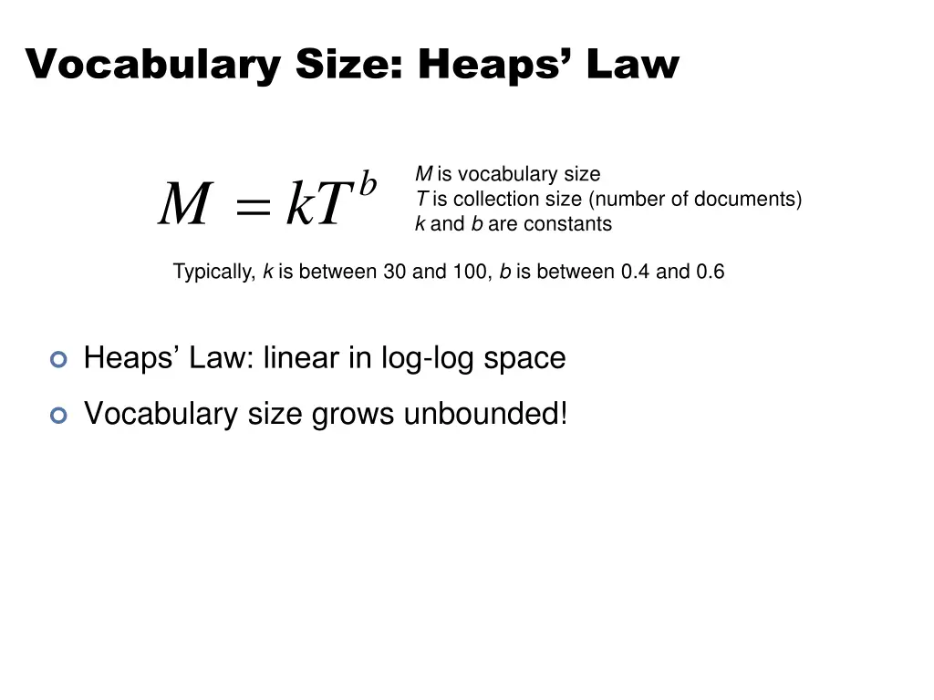 vocabulary size heaps law