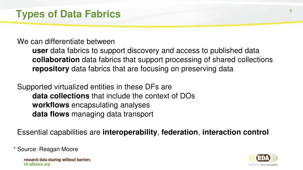 types of data fabrics