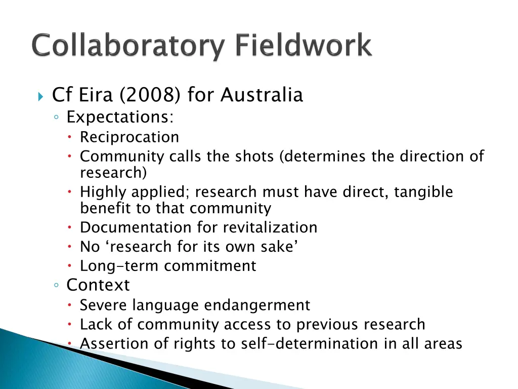 cf eira 2008 for australia expectations