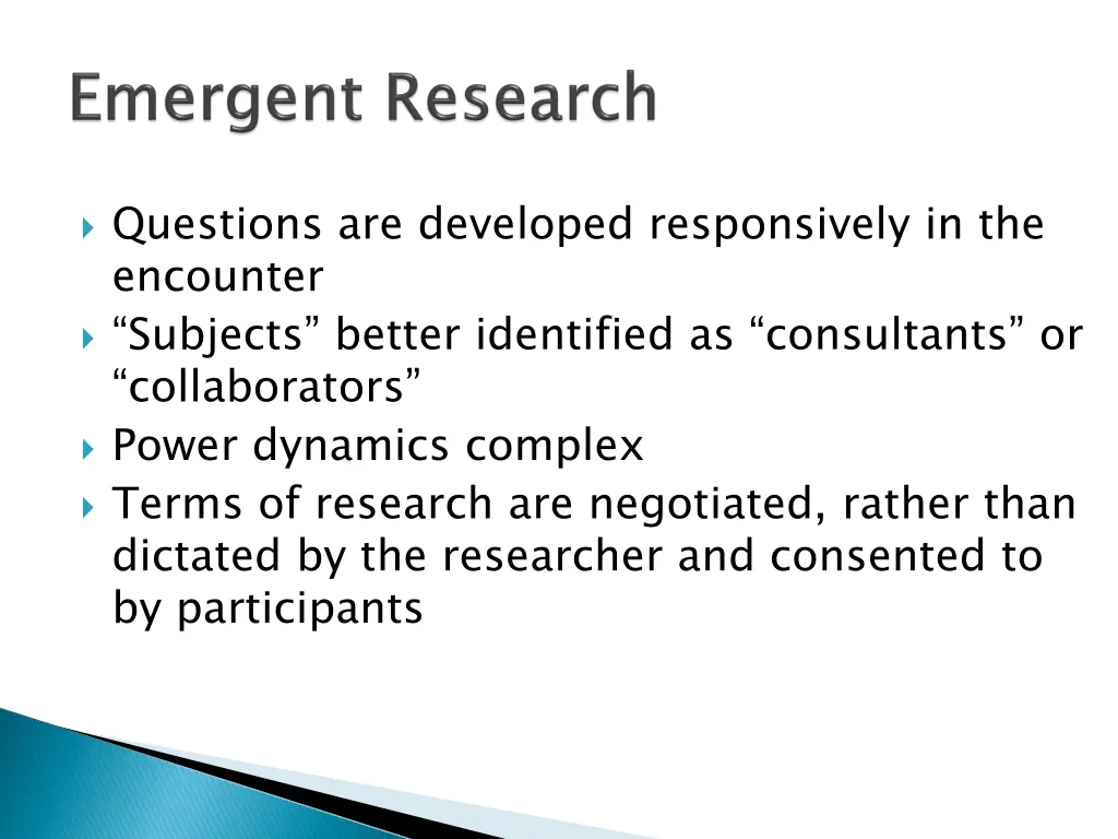 questions are developed responsively