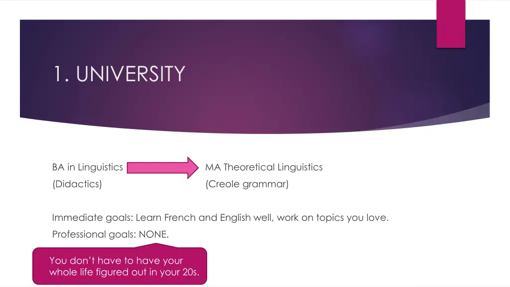 1 university
