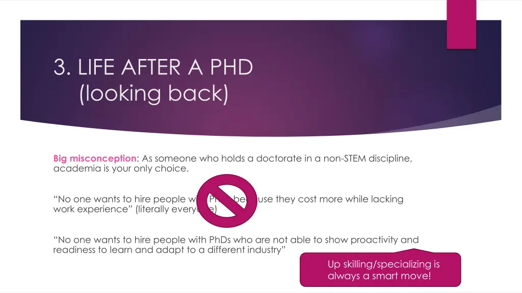 3 life after a phd looking back