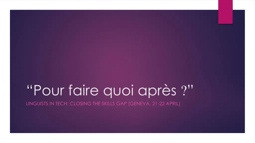 pour faire quoi apr s linguists in tech closing
