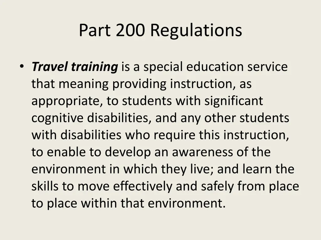 part 200 regulations