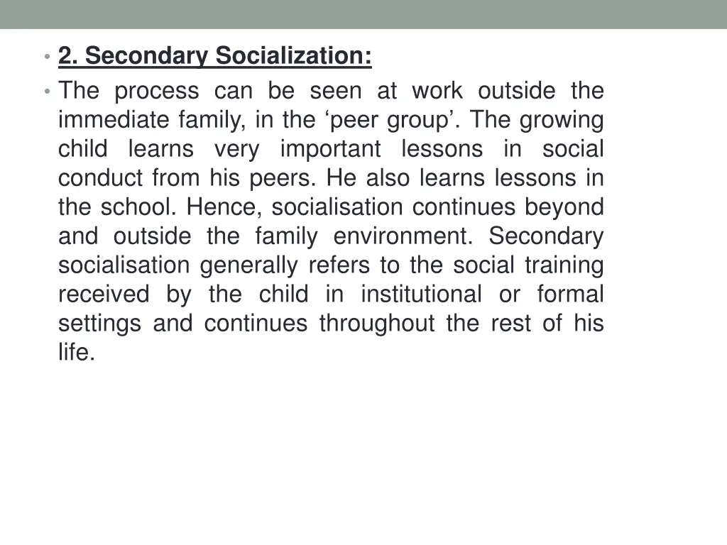 2 secondary socialization the process can be seen