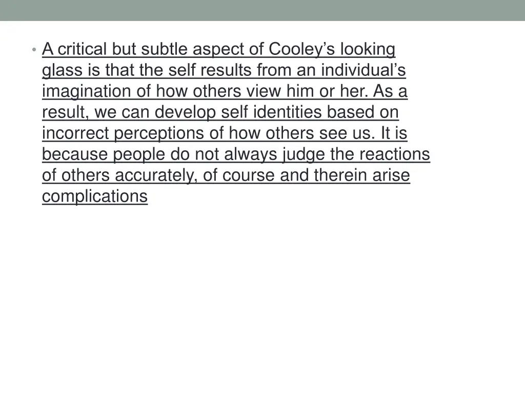 a critical but subtle aspect of cooley s looking
