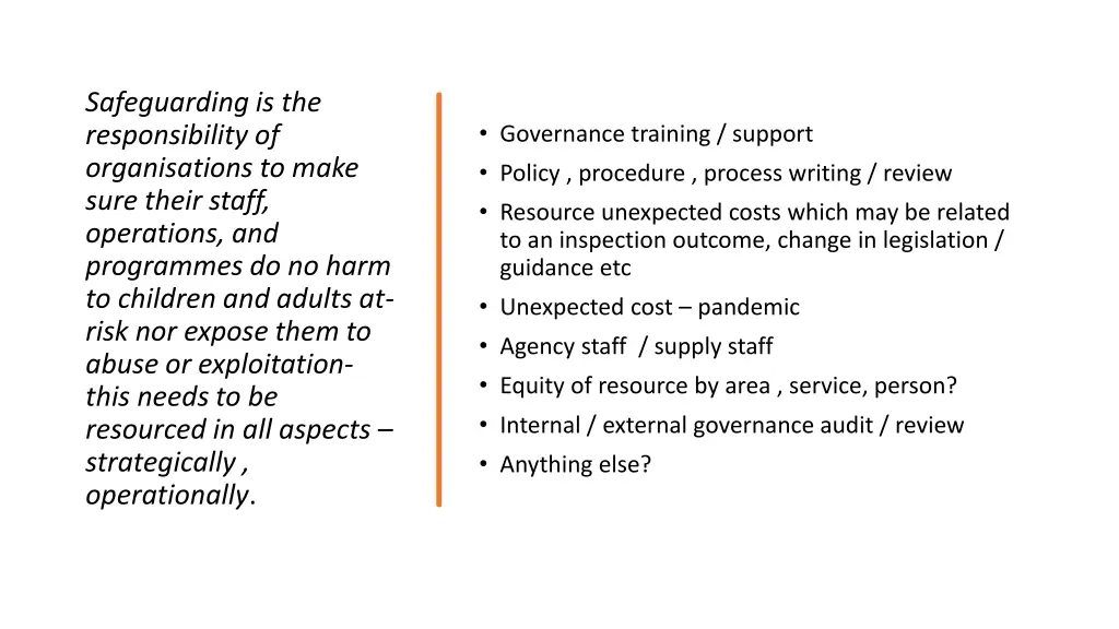 safeguarding is the responsibility