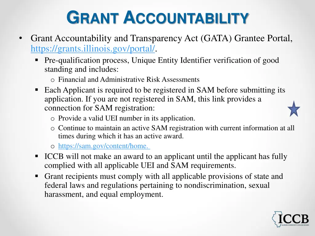 g rant a ccountability