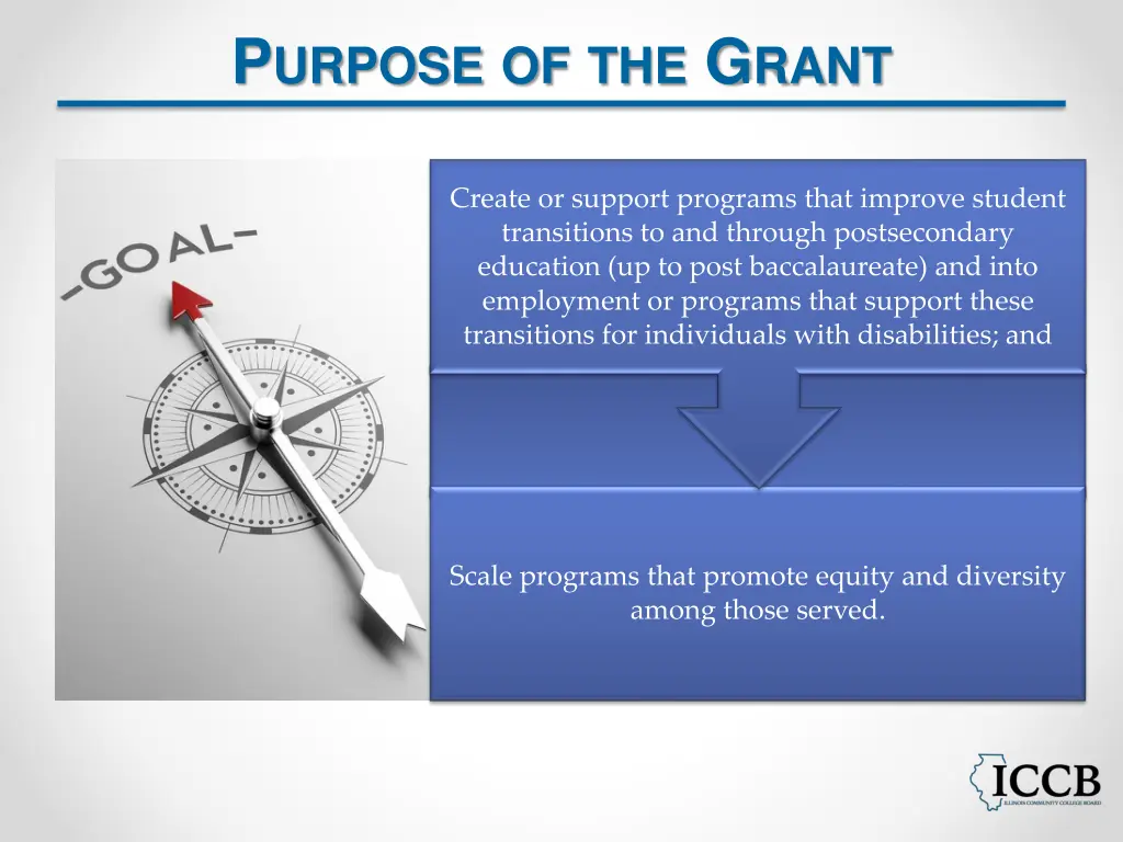 p urpose of the g rant