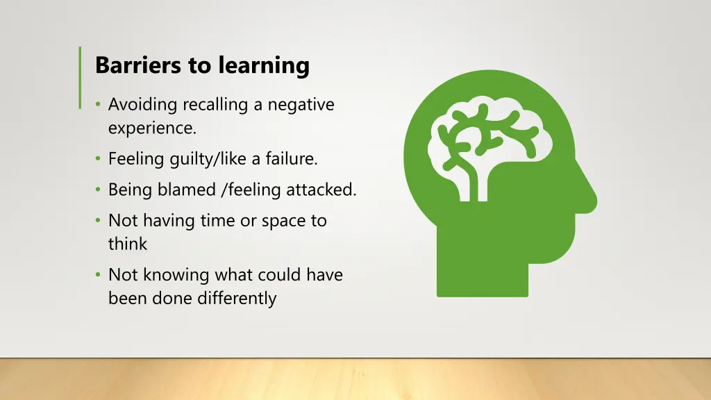 barriers to learning