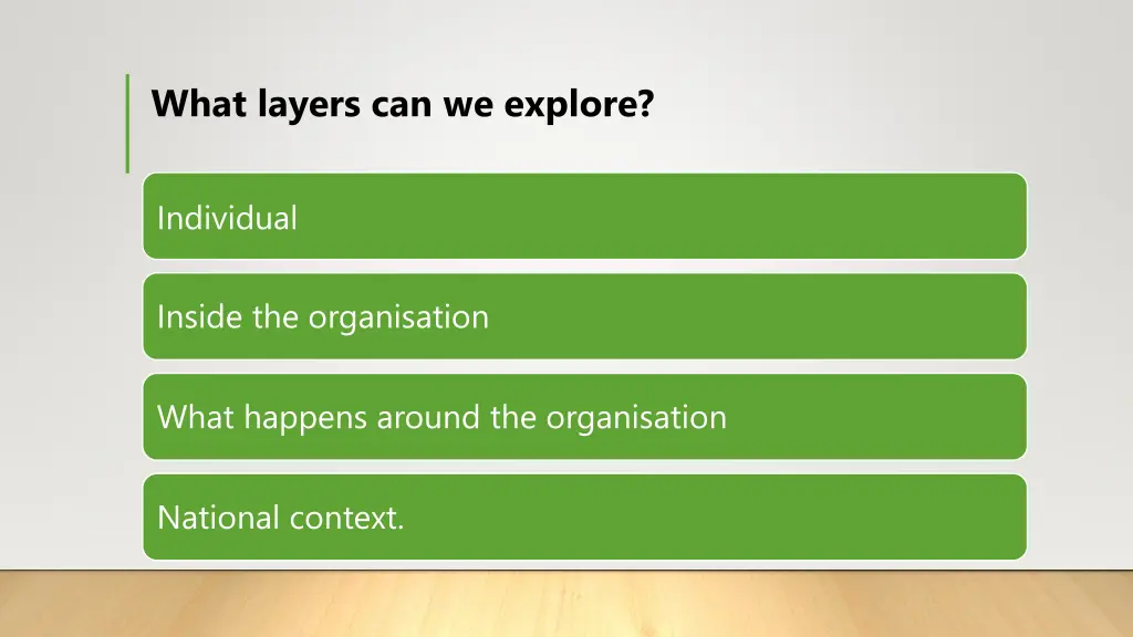 what layers can we explore