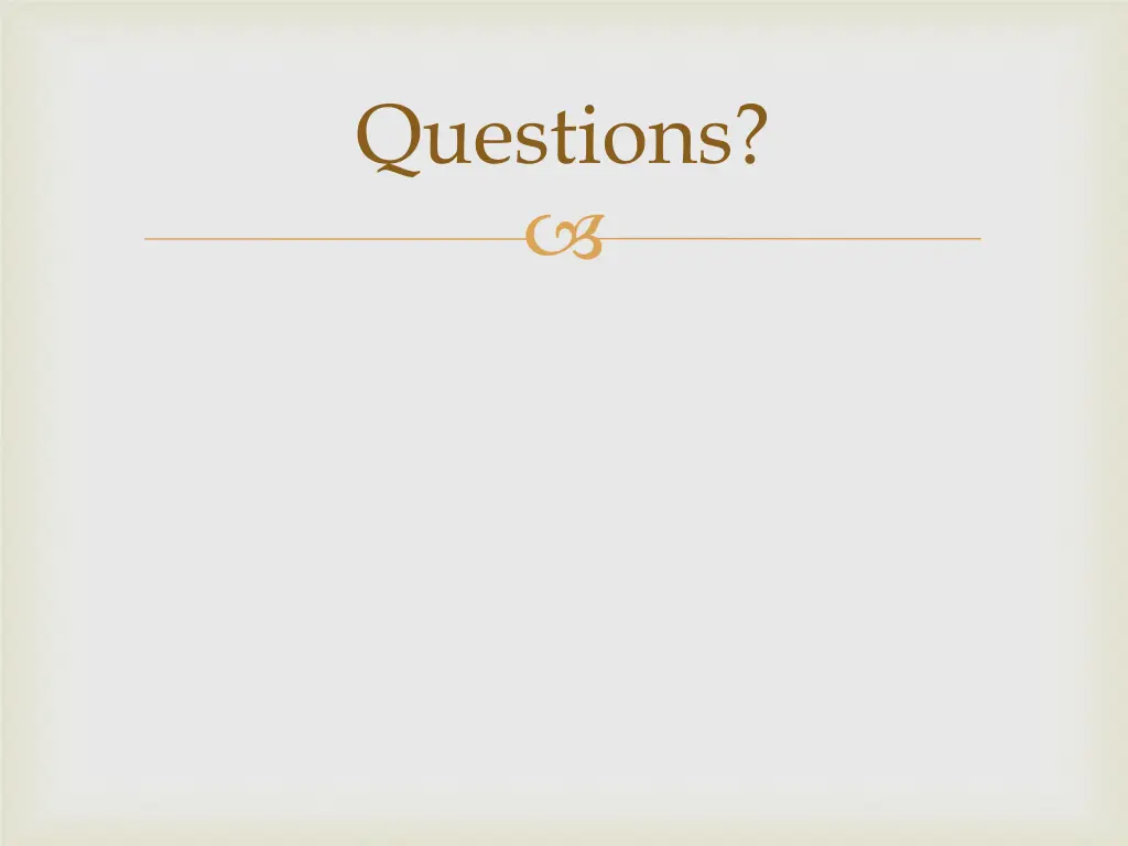 questions