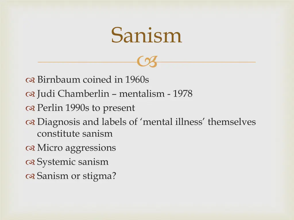 sanism