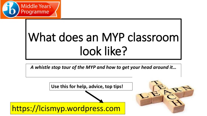 what does an myp classroom what does