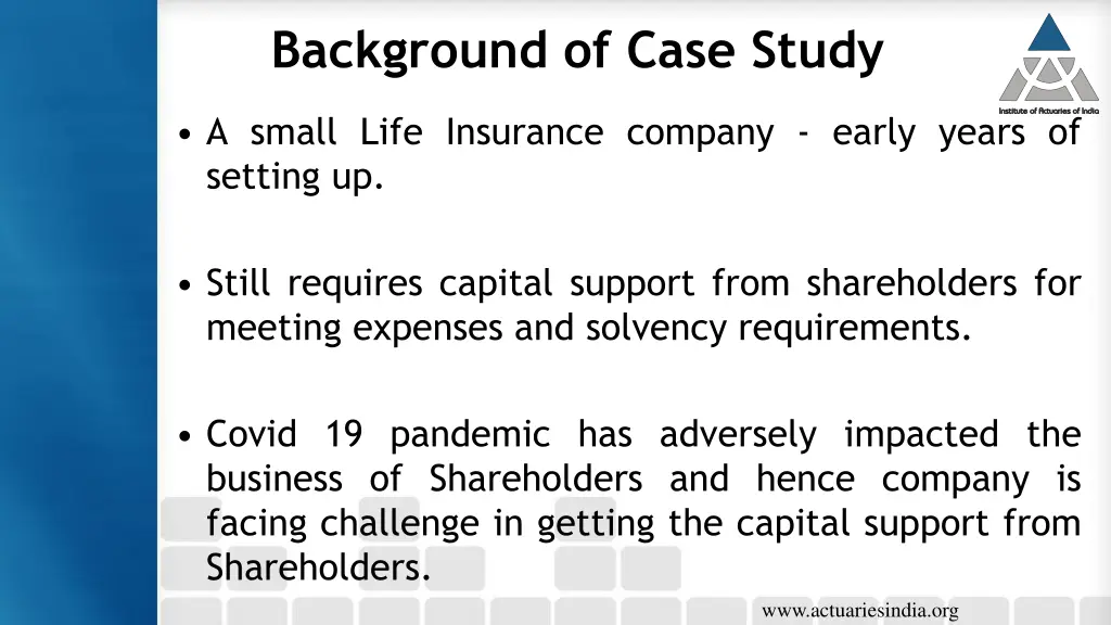 background of case study