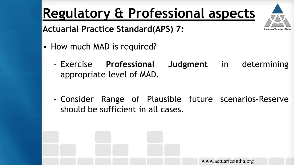 regulatory professional aspects actuarial 1