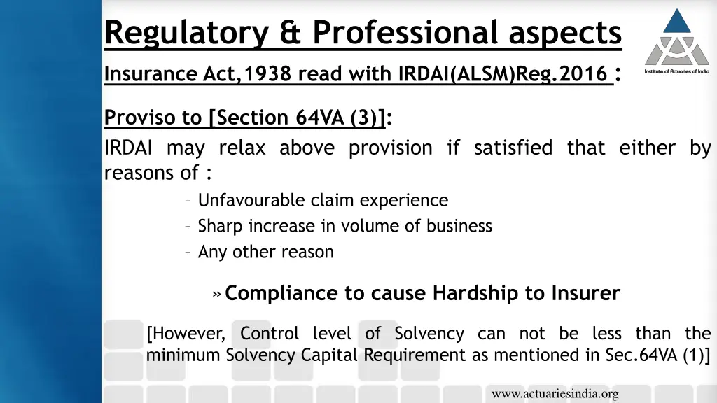 regulatory professional aspects insurance 1