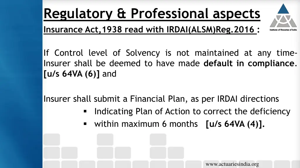 regulatory professional aspects insurance 2