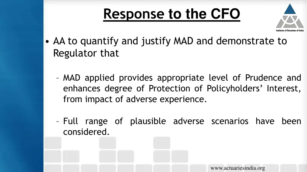 response to the cfo 1
