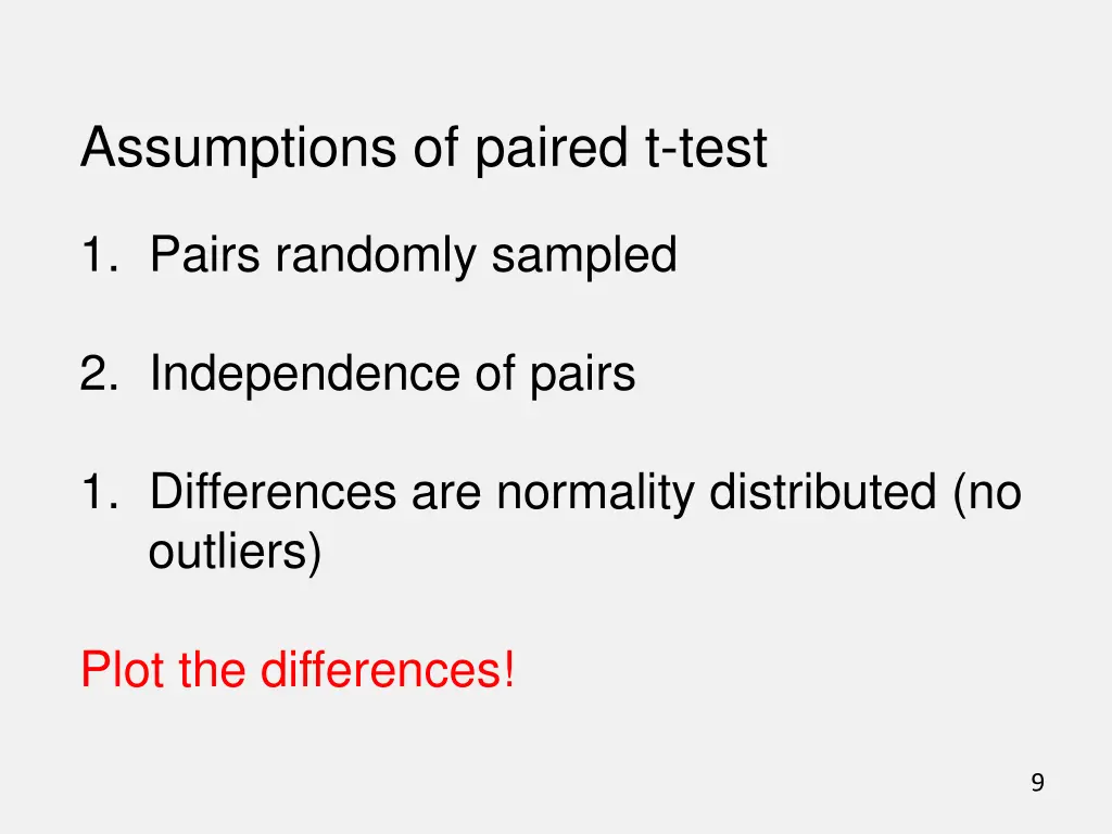 assumptions of paired t test